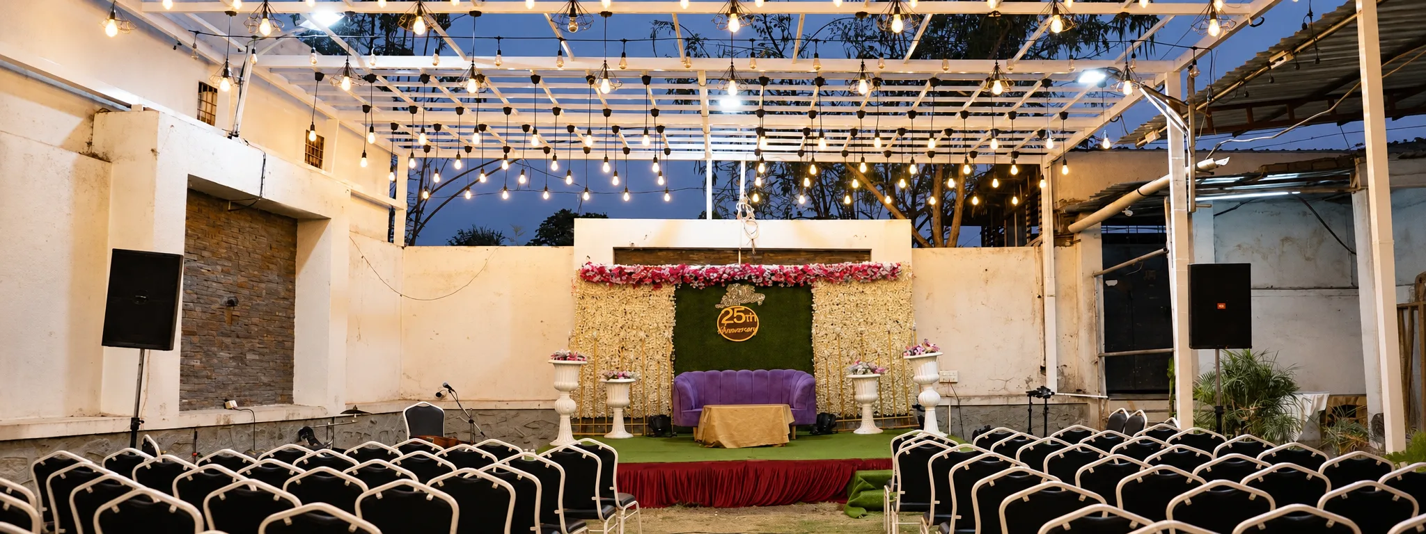 Banquet hall setup
