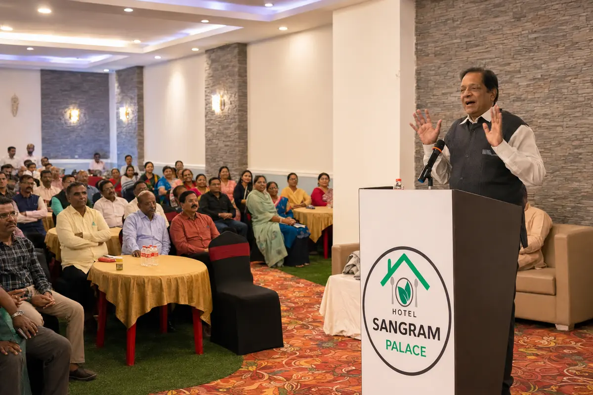 Corporate event speaker at Hotel Sangram Palace