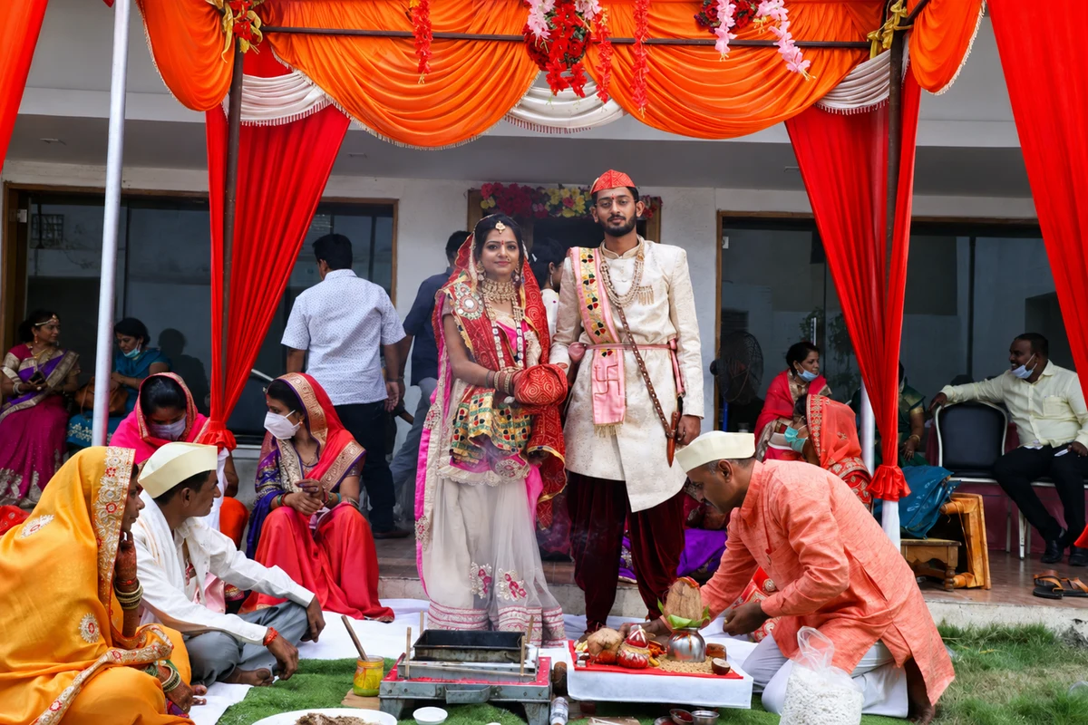Wedding ceremony at Hotel Sangram Palace